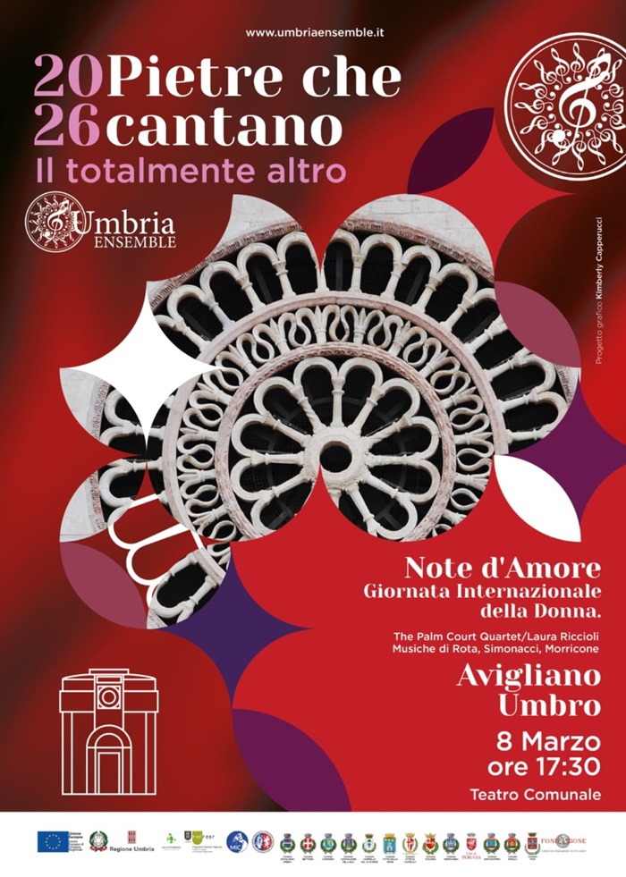 immagine notizia (ptn) Avigliano Umbro, 8 marzo: al teatro comunale il concerto dell’Umbria Ensemble “2026 Pietre che cantano – Il totalmente altro”